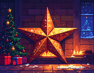 Nostalgic Holiday Star Glow