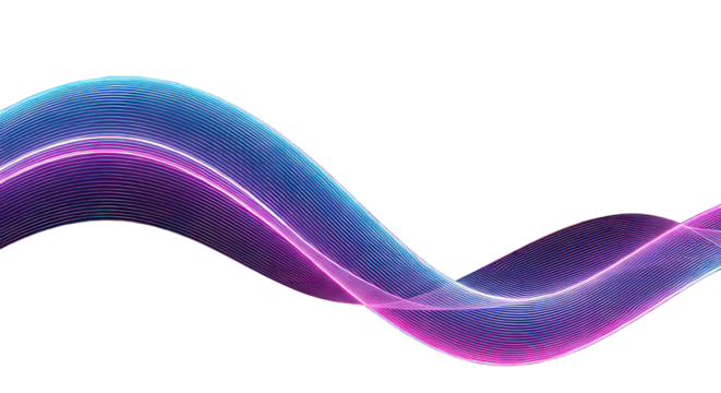 Dynamic flowing lines create a modern abstract design with vibrant blue and pink hues perfect for tech, digital art, or futuristic themes, offering a sleek and stylish visual element