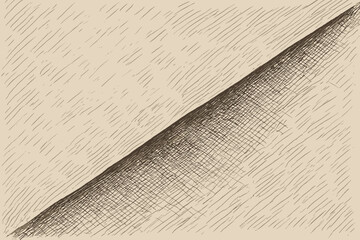 Illustration paper side either fold textured single strong contrast vector shading crisp