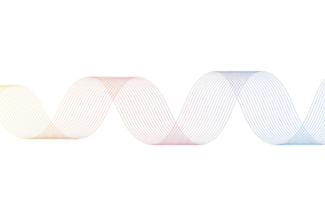 Abstract wave pattern with pastel colors and fine lines on a dark transparent background. background removed