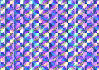 テクスチャ　星柄ホログラム