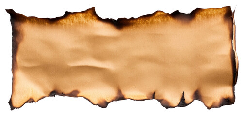 Fototapeta premium PNG Brown paper with burned background document edges.