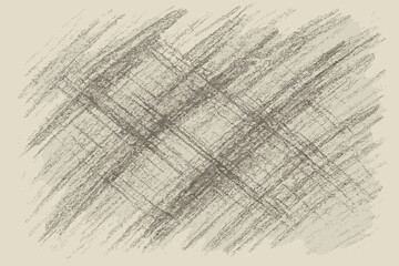Diagonal rough tones overlapping vector muted lines abstract scribble illustration chalk strokes