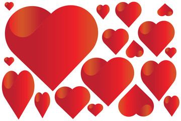 Bunch of Hearts I Heart logo I Heart Vector I Love Heart