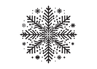 snowflake logo silhouette vector, geometric snowflake silhouette vector illustration, winter snowflakes vector silhouette, christmas snowflake logo silhouettes vector on a white background 