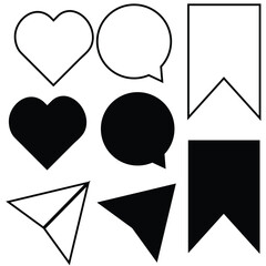 Web icons, message envelope