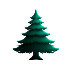 Obraz premium Christmas tree vector illustration isolated on white background with festive design