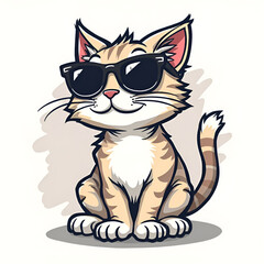 Cool cat vector
