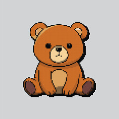 Teddy bear toy icon cartoon isolated vector illustration graphic design