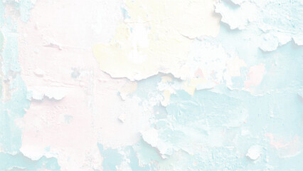 Fototapeta premium blue watercolor paint background design with colorful orange pink borders and bright center, watercolor bleed and fringe with vibrant distressed grunge texture