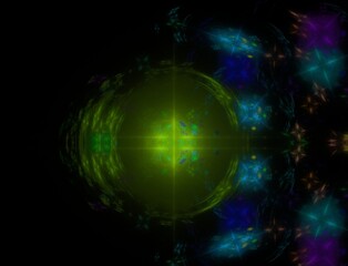 Imaginatory fractal abstract background Image
