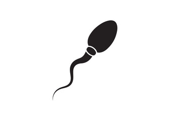 Vector art of sperm silhouette for reproductive health concept