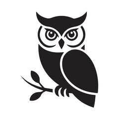 owl sitting on branch