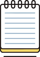 vector notepad icon