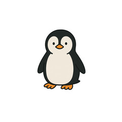 ペンギンのカラーアイコン、素材、背景なし、資料作り、動物