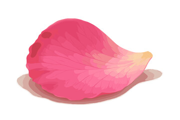 Vector emphasizing edges illustration lying isolated petal glossy surface subtle highlights
