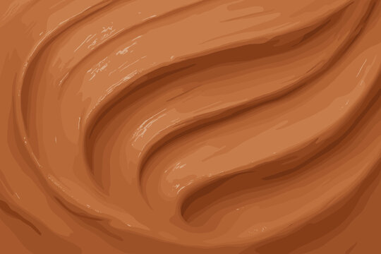 Clay grooves smooth texture shaping realistic soft illustration vector pottery material showing