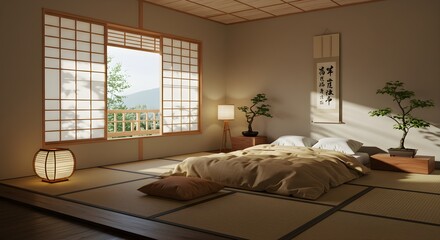 Minimalist bedroom interior design