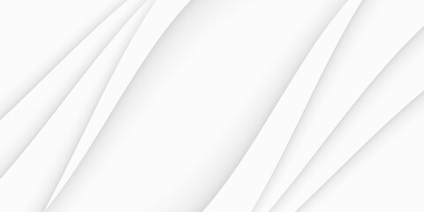 Obraz premium Vector gray line background curve element with white space for text and message design, overlapping layers, vector