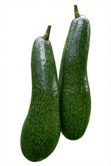 Avocado fruit (Persea americana Mill) white background, Avocado fruit natural herbal medicine