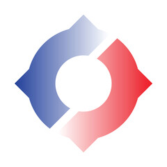 Circular Arrow Loop with Gradient Colors &ndash; Abstract Symbol of Cycle and Progression