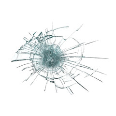 Obraz premium Realistic shattered glass effect transparent png image for dramatic visuals