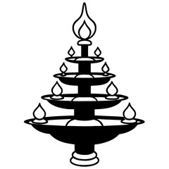 Fototapeta premium vector illustration of a candle