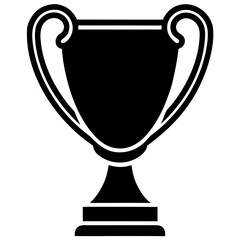 gold cup isolated on white