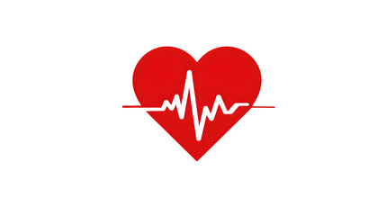 heart and heartbeat symbol