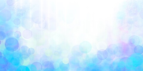 Sfondo bello tenero bokeh con spazio vuoto al centro azzurro rosa bianco