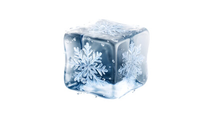 Obraz premium ice cube isolated on white
