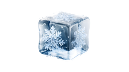 ice cube isolated on white