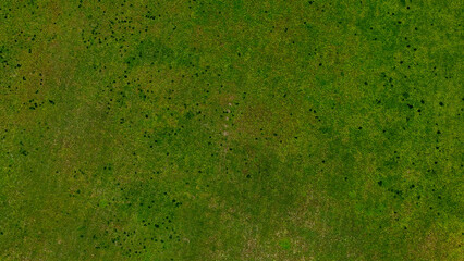Aerial top down of River Road Park meadow during summer in Fredericksburg city in Virginia © Andrew