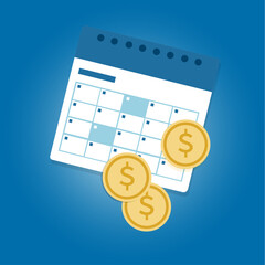 Monthly Financial Planning: Calendar, Coins, and Deadlines