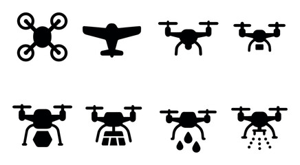 Agricultural Drone Icons