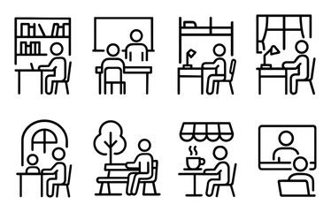 Fototapeta premium Exam Prep Icons