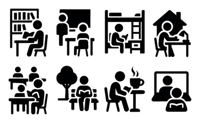 Obraz premium Exam Prep Icons