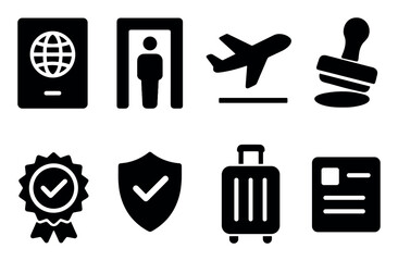 Airport Icons Grid