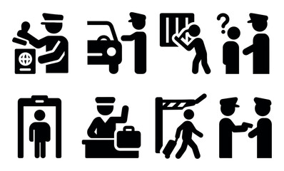 Border Checkpoint Icons
