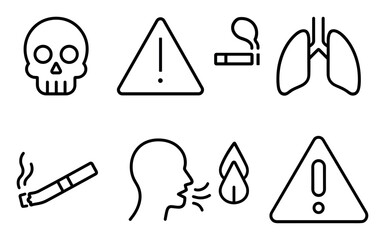 Smoking Harm Icons