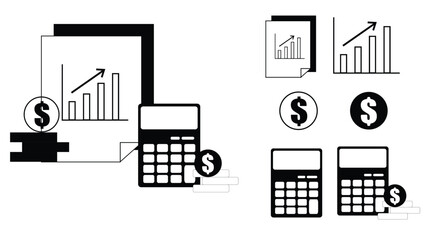 Economy Strategy and signs symbols