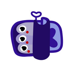 vector illustration of a can of sardines