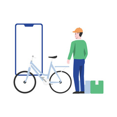 Urban Cycling Vector Illustration Which can easily edit or modify