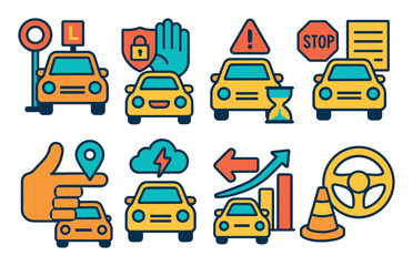 Learner Car Icons