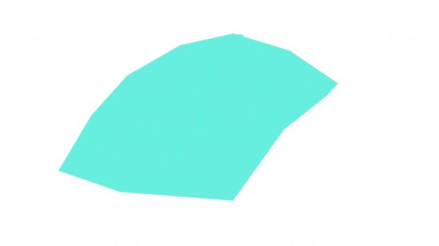 Monaco map outline animation with alpha channel
