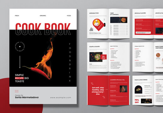 Cookbook Template Layout