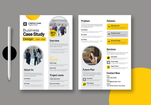 Creative Case Study Template Layout