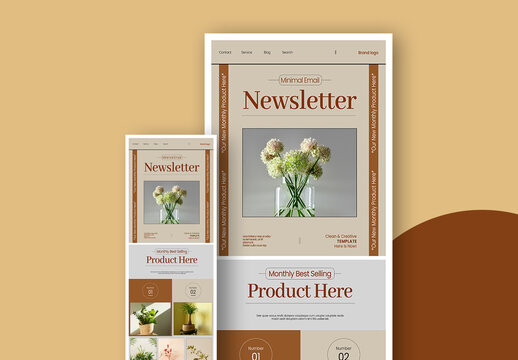 Email Newsletter Template Layout