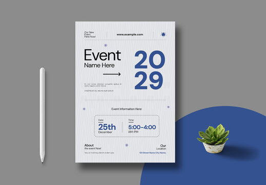 Event Poster Template Layout