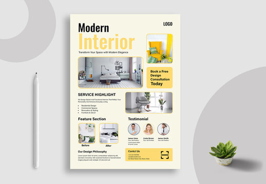 Modern Interior Flyer Template
